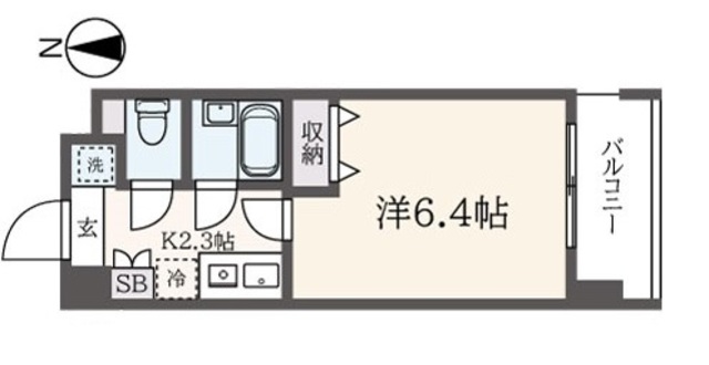 京王線 東府中駅 徒歩4分 8階建 築26年の間取り写真