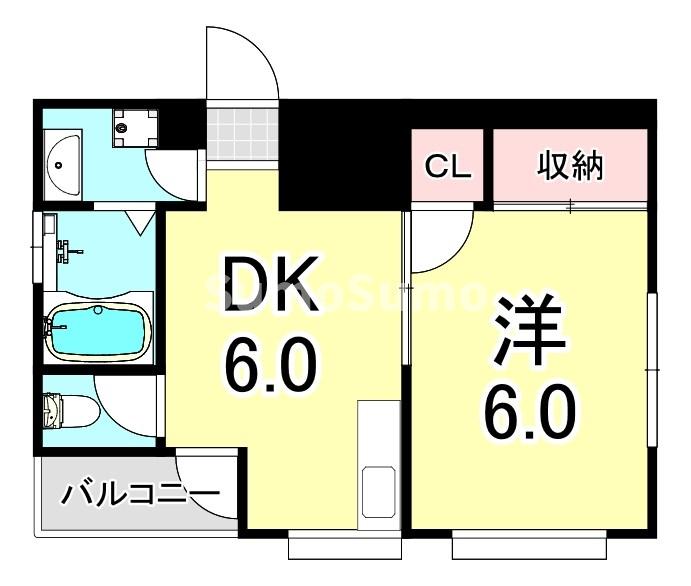 グリーンヒル新長田の間取り写真