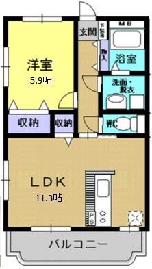 フラワーアイの間取り写真