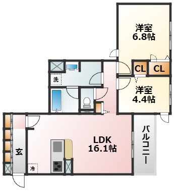 地下鉄今里筋線 瑞光四丁目駅 徒歩6分 3階建 新築の間取り写真