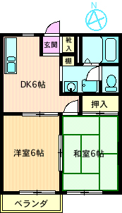 オークハイツの間取り