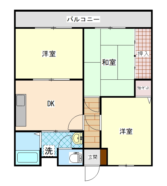 ドミエールIIの間取り