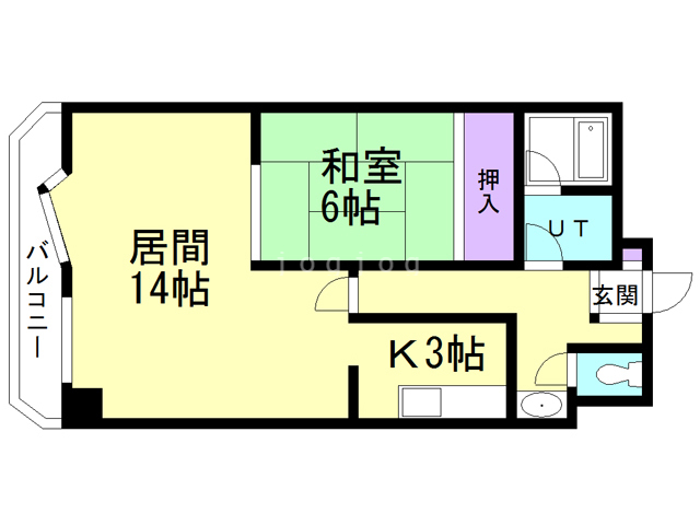 ロイヤルシティ弐番館青柳の間取り