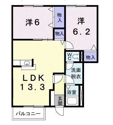 ラ・フォンダ　Ｃの間取り