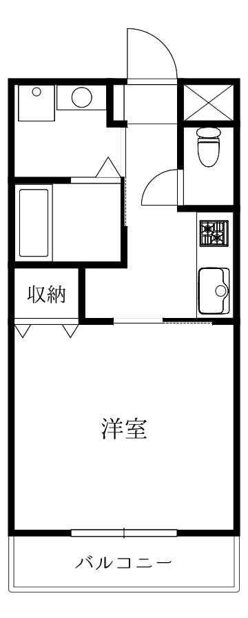 徳島市沖浜町のマンションの間取り