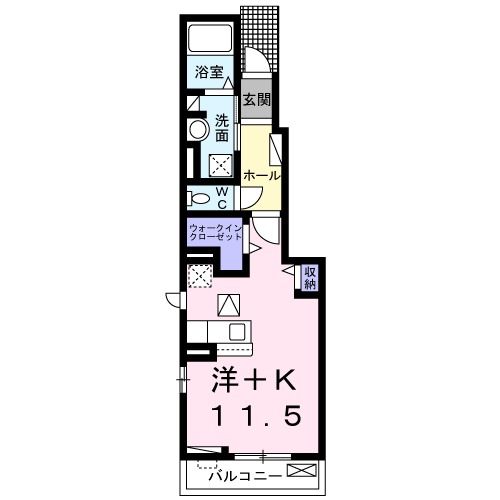 清須市清洲のアパートの間取り