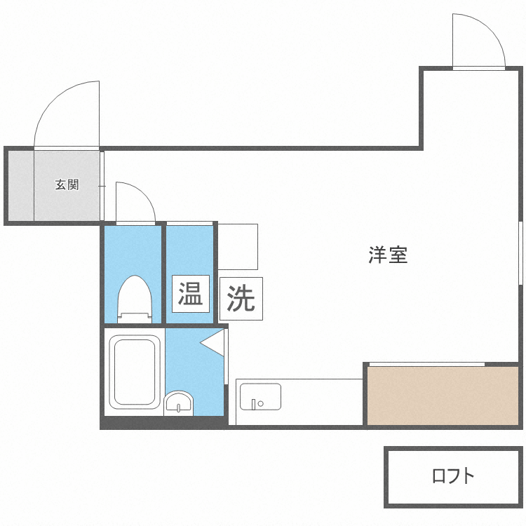 札幌市北区北三十二条西のマンションの間取り