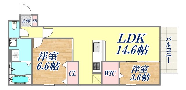 Raffinato東灘の間取り