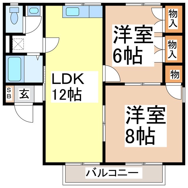 タウンＪＮＴＫ　Ｂ棟の間取り