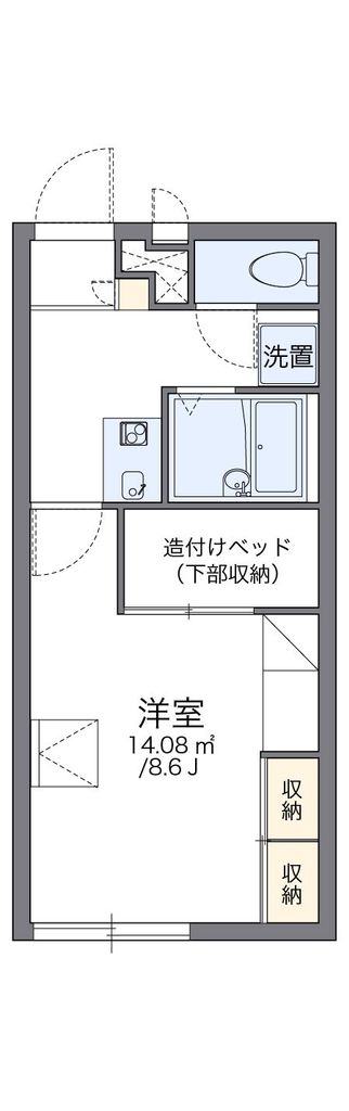 レオパレスソレアードの間取り