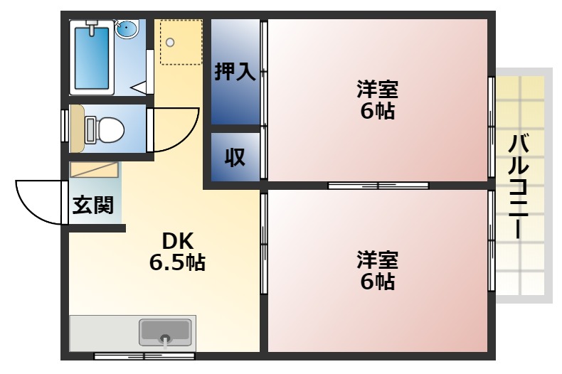 コーポハイセレント貫の間取り