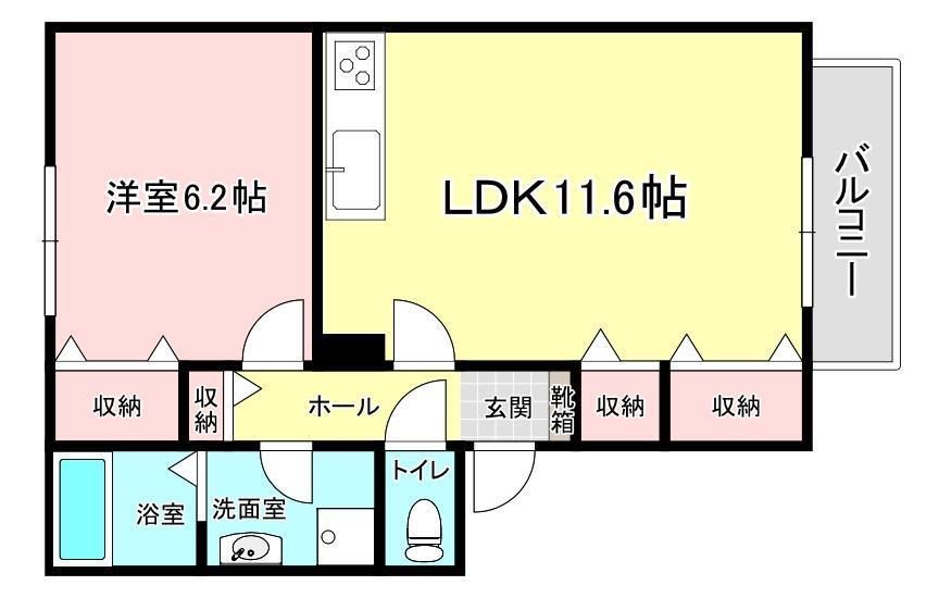 ハイツヤヒチの間取り