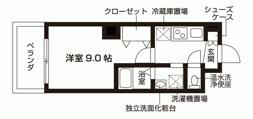 カーサ ブレッツァ 六甲の間取り