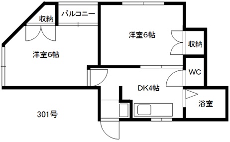 アイランドビルの間取り