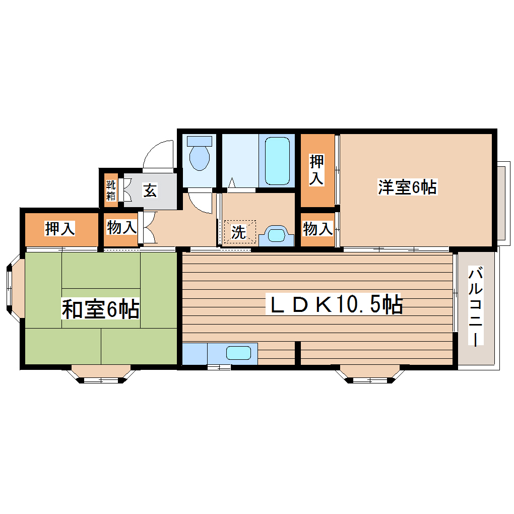 ファーストエイト福室IIの間取り