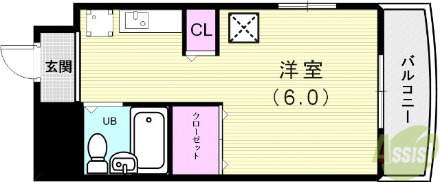 【メゾンUQの間取り】