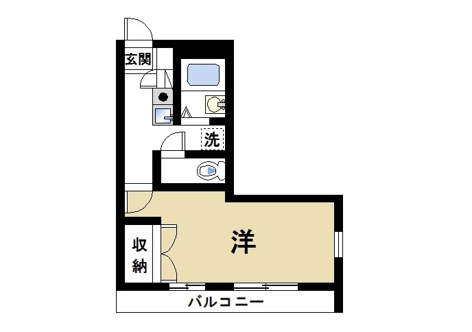 天理市富堂町のアパートの間取り