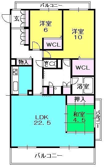 ＩＴコート苦楽園の間取り