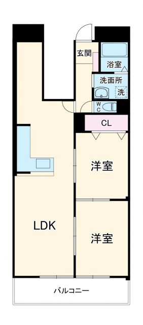 緑地八番館の間取り