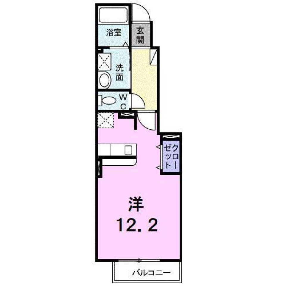 カルム　サンリットＡの間取り