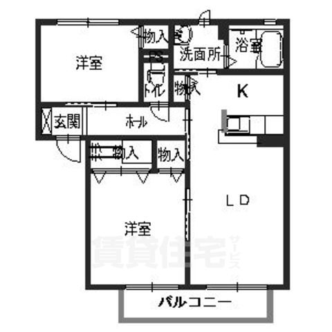 フォーレス　イーライフ2の間取り