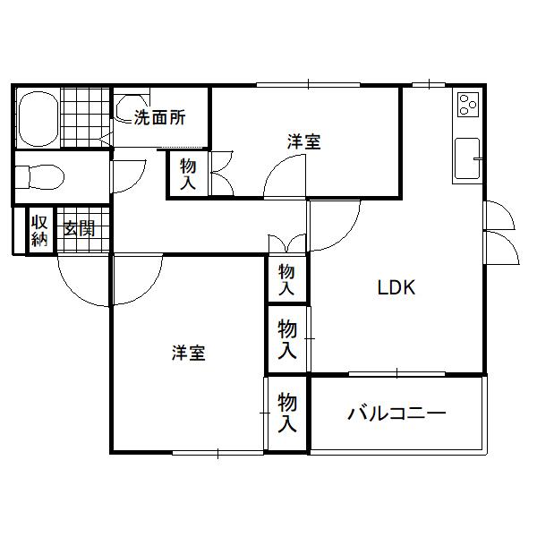 ハピネス・IIの間取り