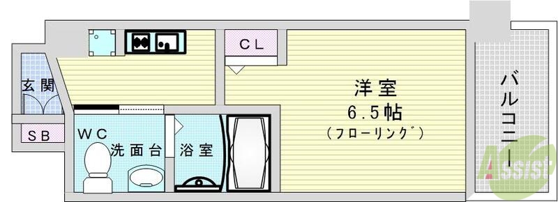 エステムコート梅田・天神橋IIグラシオの間取り