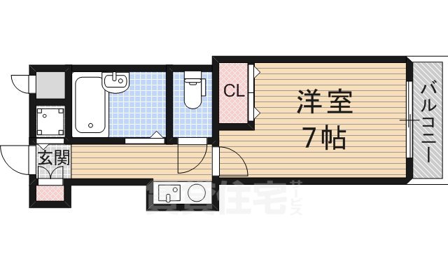 リーガル京都桃山の間取り