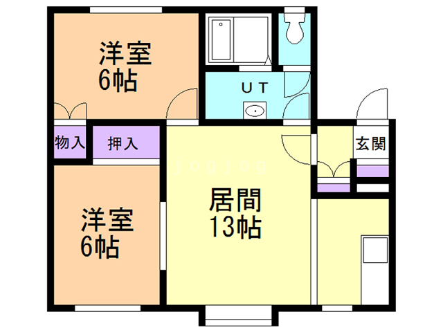 共栄ハイツの間取り