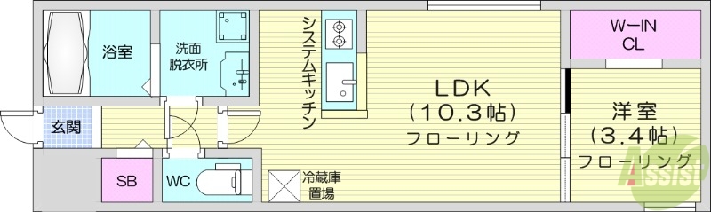 シティプレミア南郷13丁目の間取り