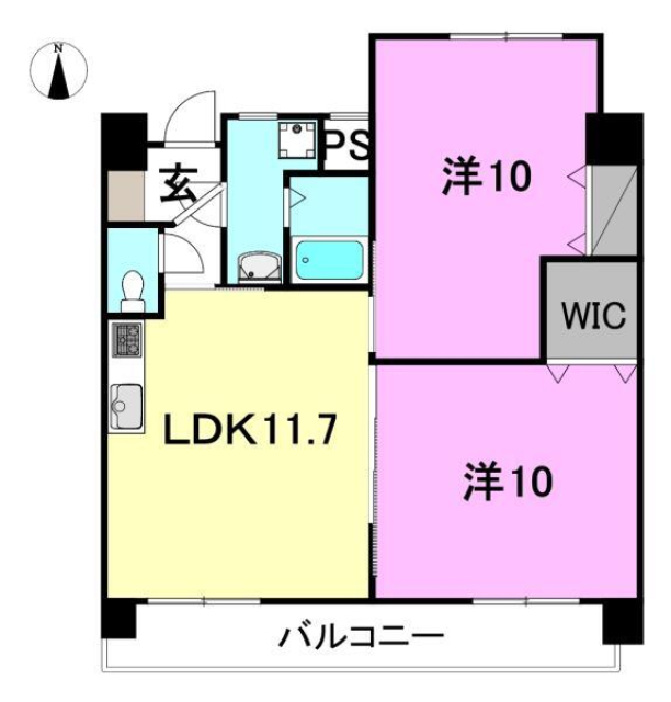 Mayfair南江戸Premiumの間取り