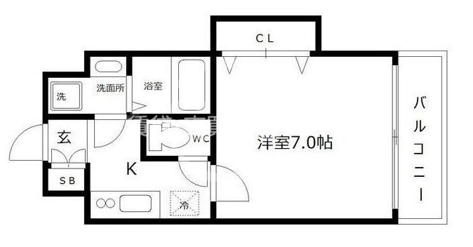 ミラージュパレス南堀江の間取り