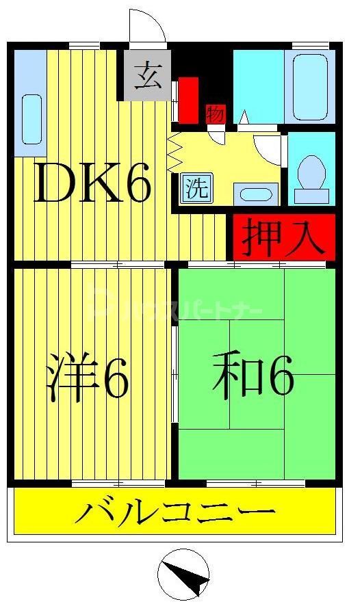 第二千裕ハイツの間取り