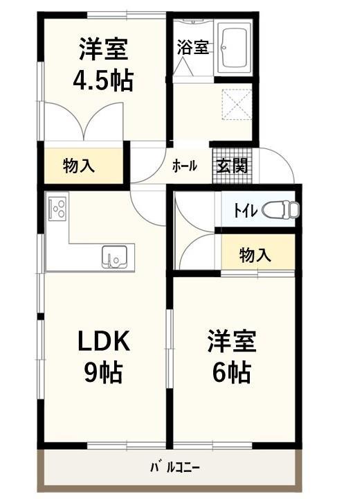 ドミール吉岡の間取り