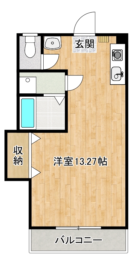 南国市大そねのアパートの間取り