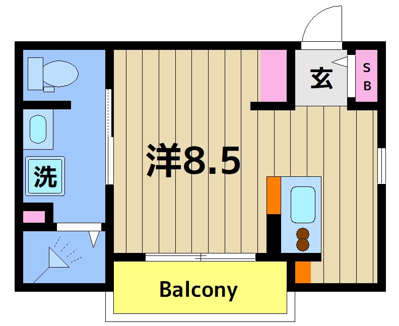 S’.ｔ.ｓ.マンション2の間取り