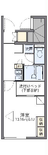 レオパレス雷電の間取り