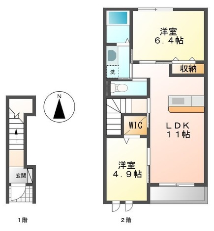 住環境良好の好立地物件の間取り