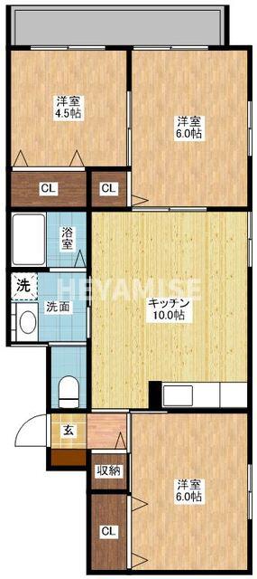 バイオリンク西町の間取り