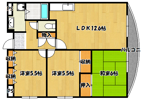 パークコートたかしょうの間取り