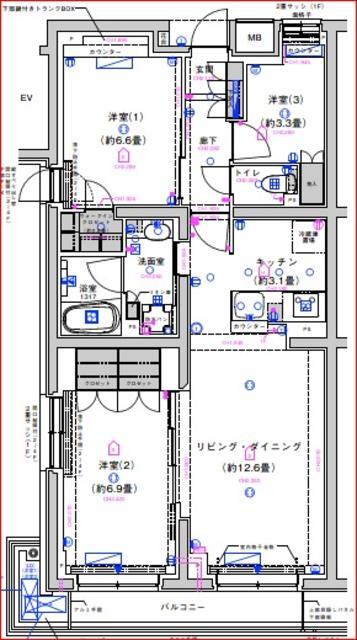 サステナブランシェ本行徳の間取り