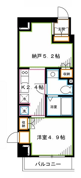 【中野区弥生町のマンションの間取り】