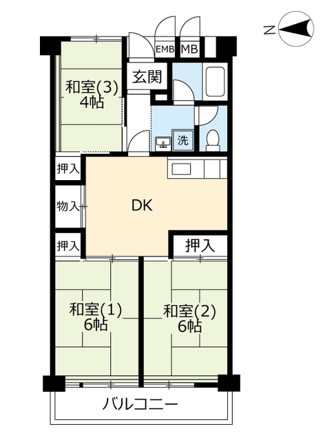 ＵＲ北大宮の間取り