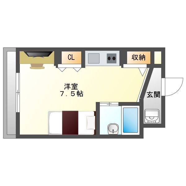 ドミトリー末広の間取り