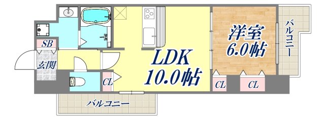 メゾンドバレーの間取り