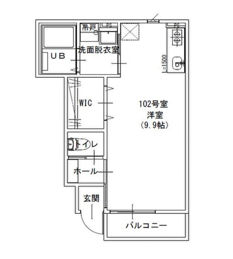 CITY福田町の間取り