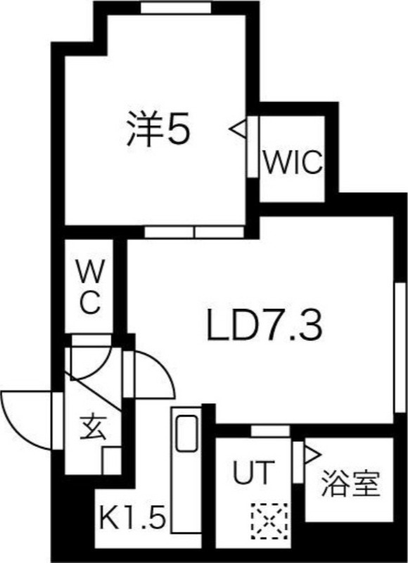 札幌市北区北三十三条西のマンションの間取り