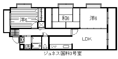 ジュネス国料の間取り