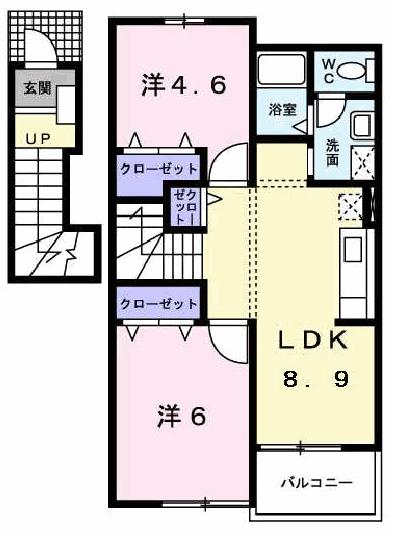 サン　フェスタＢの間取り