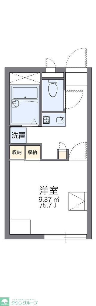 レオパレス王子台　壱番館の間取り